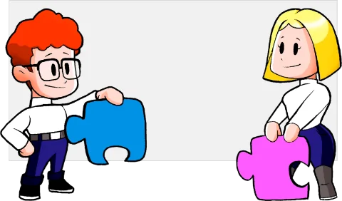 Personagens ilustrados do perfil INTP